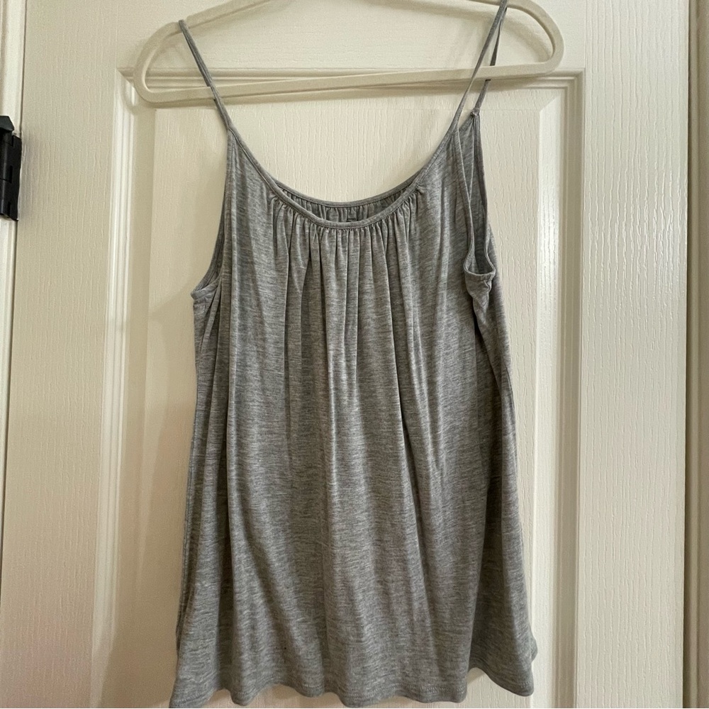 Ann Taylor Loft flowy gray tank